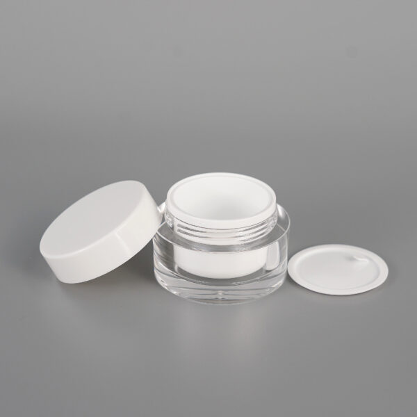 Luxury Clear Cream Jar (1)