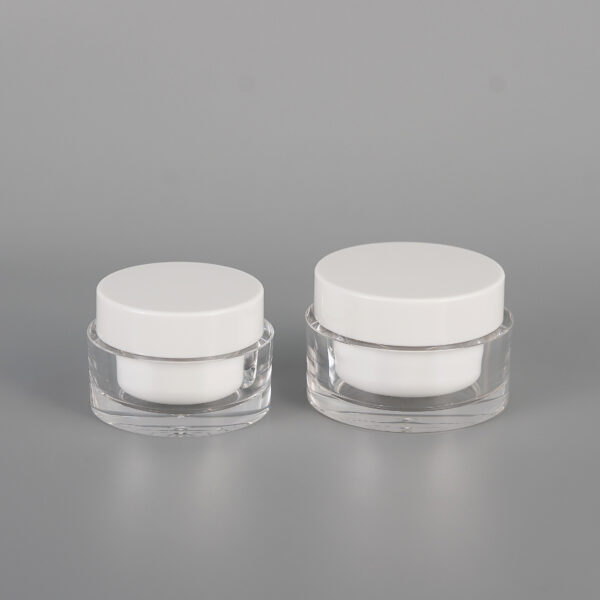 Luxury Clear Cream Jar (2)