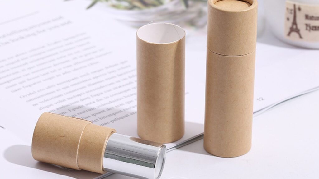 Biodegradable Push Up DeodorantLip Balm Paper Tube