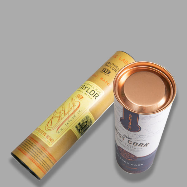 Customized 750ml Wine Gift Kraft Paper Tubes (2)