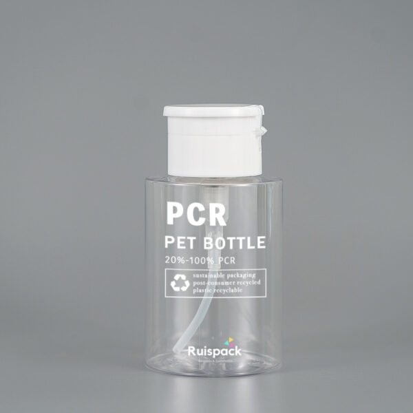 30% PCR Clear Pump Container Spray Bottle (1)